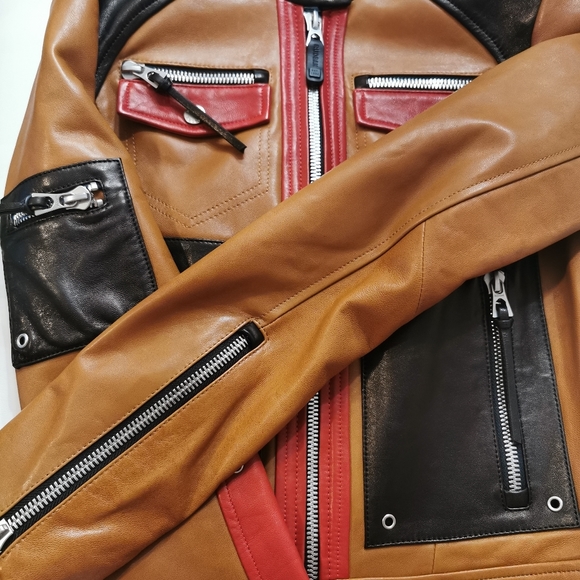 NWT RUDSAK Massel leather Moto Jacket - Picture 4 of 9